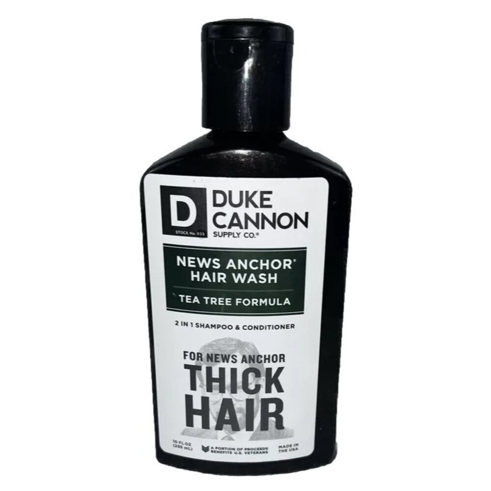 Duke Cannon News Anchor Hair Wash Tea Tree Formula Shampoo & Conditioner 12 Oz F